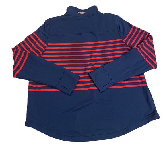 Vineyard Vines Dreamcloth Striped Shep Shirt Blue and Red Size XL - Picture 4 of 7